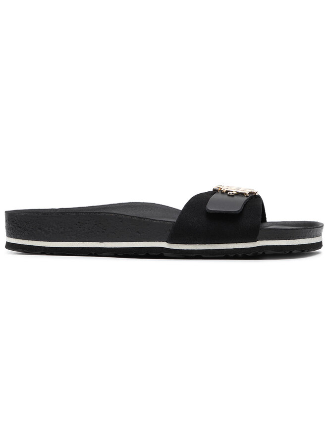 Tommy Hilfiger Pantoletten Tommy Hilfiger Th Molded Footbed Sandal FW0FW05622 Schwarz