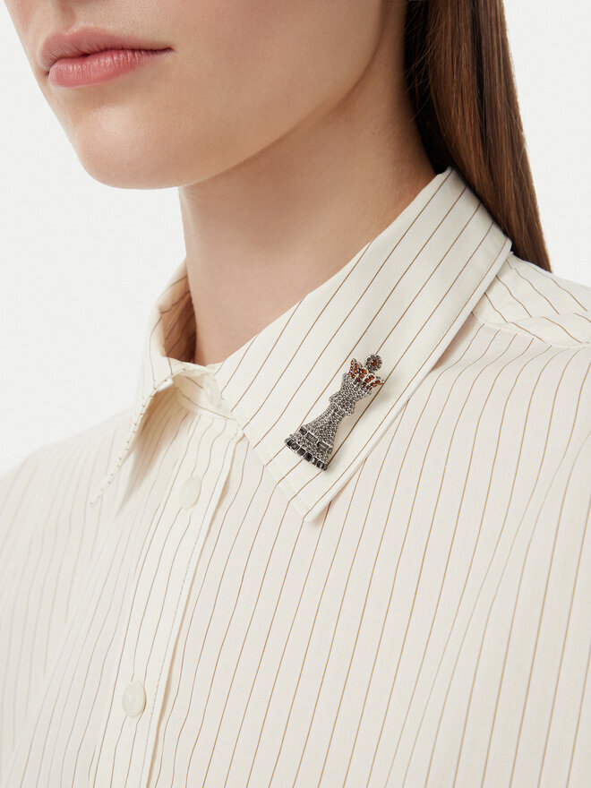 Weekend Max Mara Brosche Weekend Max Mara Cicala 2625756044650 Silberfarben