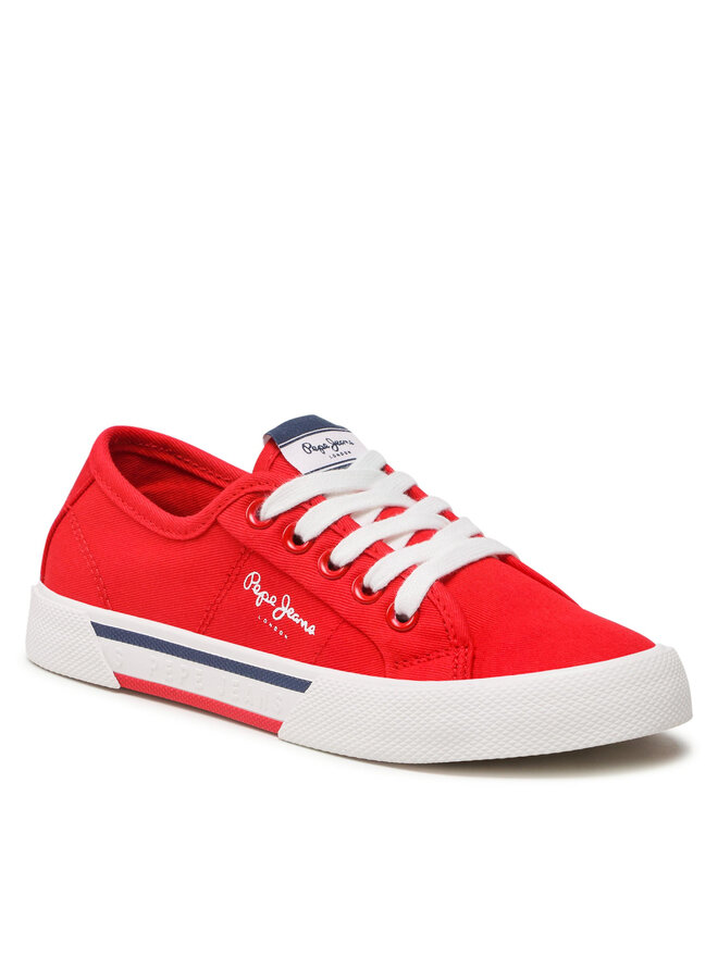 Pepe Jeans Tenisky Pepe Jeans Brady Boy Basic PBS30527 Červená