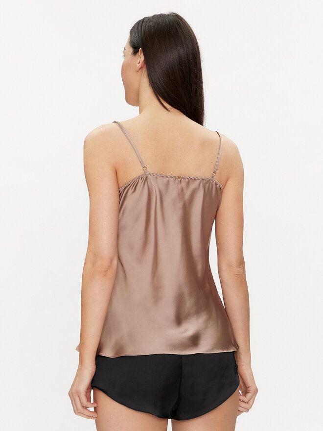 Selmark Selmark Μπλούζα πιτζάμας Gabrielle 61061 Μπεζ Regular Fit