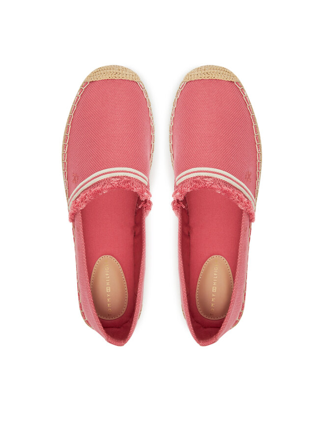 Tommy Hilfiger Еспадрильї Tommy Hilfiger Fringe Canvas Closed Espadrille FW0FW08881 Рожевий
