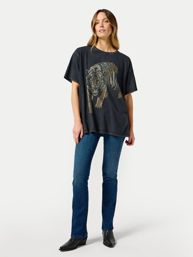 Wrangler Wrangler T-Shirt 112356445 Μαύρο Oversize