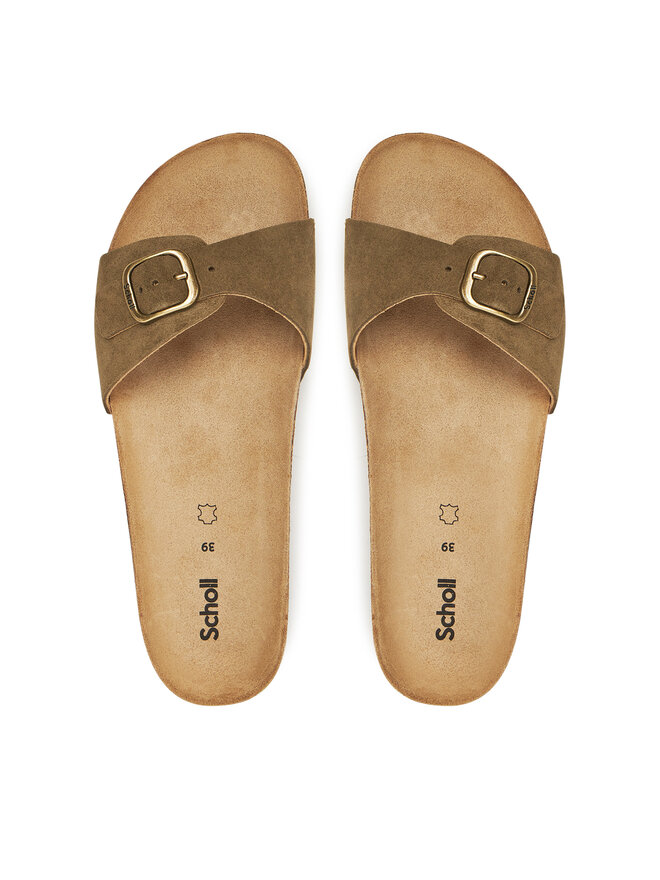 Scholl Papucs Scholl Estelle F32156 Khaki
