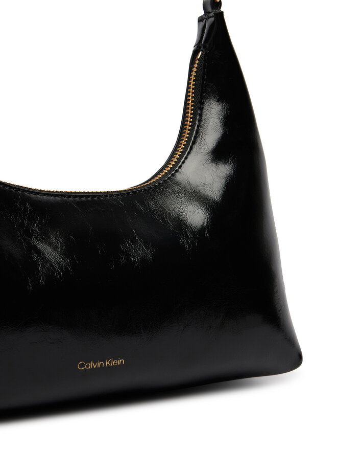 Calvin Klein Handtasche Calvin Klein Foil Logo Glossy LV04F3737G Schwarz