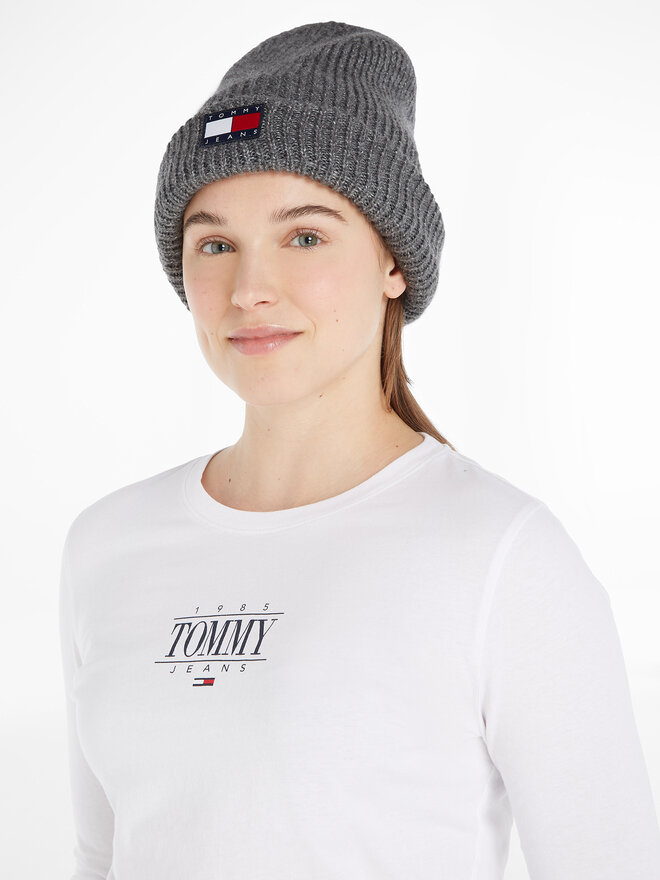 Tommy Jeans Σκούφος Tommy Jeans Tjw Soft Ready Beanie AW0AW15464 Γκρι