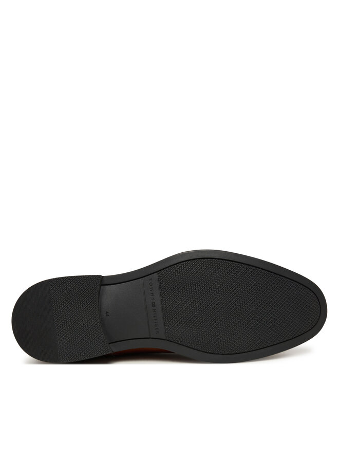 Tommy Hilfiger Botines planos Tommy Hilfiger Corporate Hilfiger Lth Boot FM0FM05697 Marrón