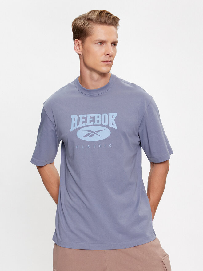 Reebok Reebok Marškinėliai Archive Essentials IK6123 Mėlyna Regular Fit