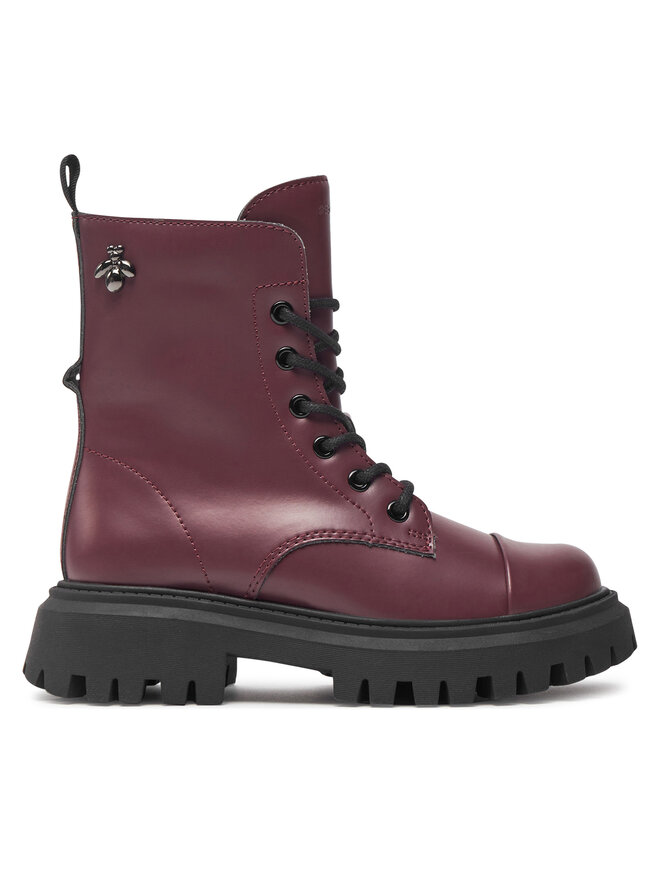 Geox Stiefel Geox J Maquinnens Girl J46M6B 000CN C7357 M Dunkelrot