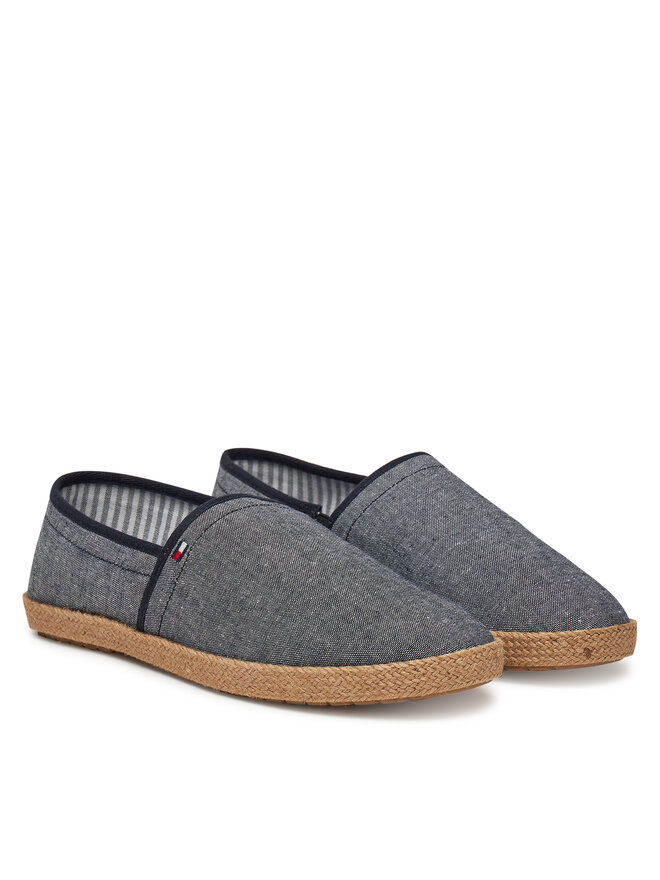 Tommy Hilfiger Еспадрильї Tommy Hilfiger Hilfiger Chambray Espadrille FM0FM05391 Голубий