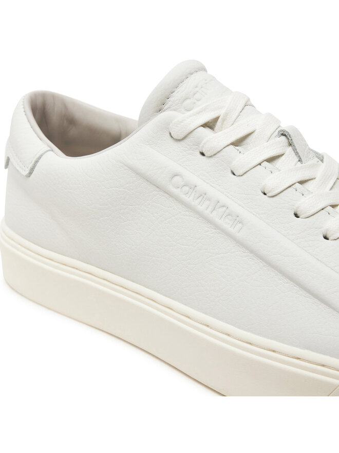 Calvin Klein Sneakersy Calvin Klein Low Top Lace Up Lth HM0HM01516 Bílá