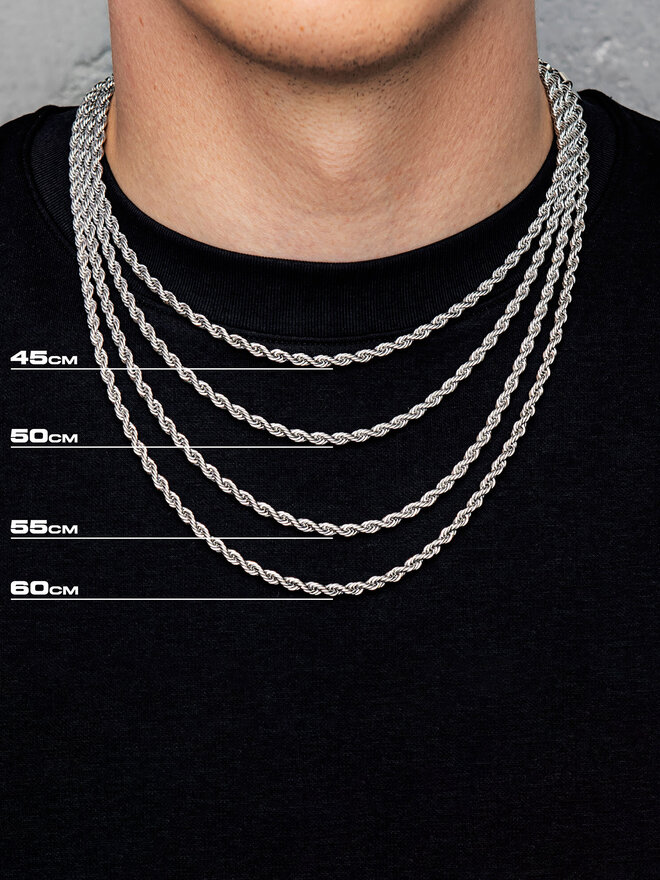 ICED STUFF Catena ICED STUFF Rope Oro bianco