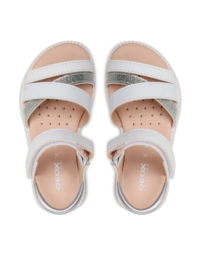 Geox Sandale Geox J Sandal Karly Girl J5235D00254C1000 M Bijela