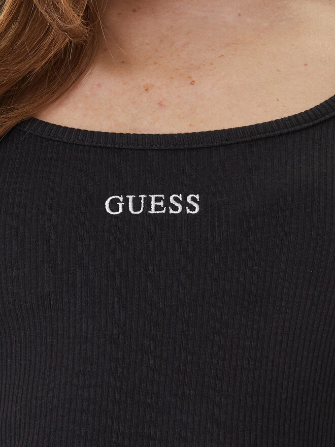 Guess Guess T-Shirt V6GP04 K2969 Schwarz Slim Fit