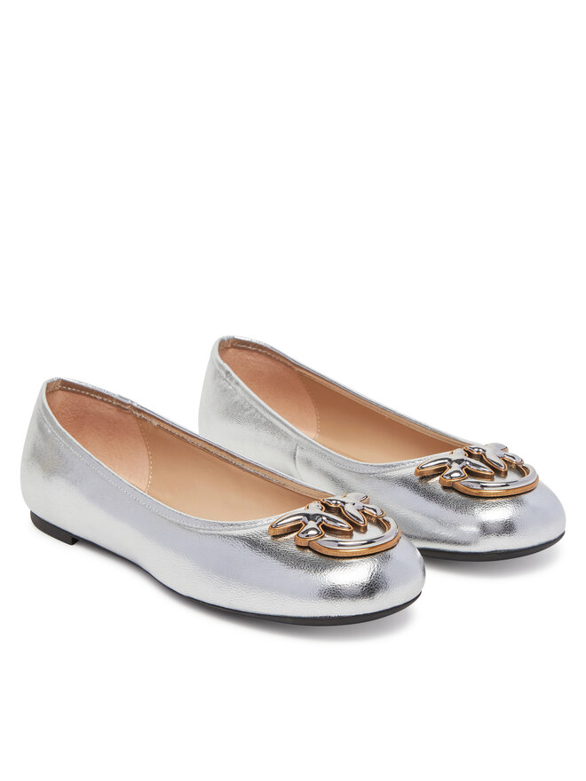 PINKO Baleriny PINKO Gioia 03 SD0295 P049 Srebrny