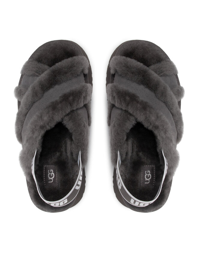 Ugg Naminės šlepetės Ugg W Disco Cross Slide 1121550 Pilka