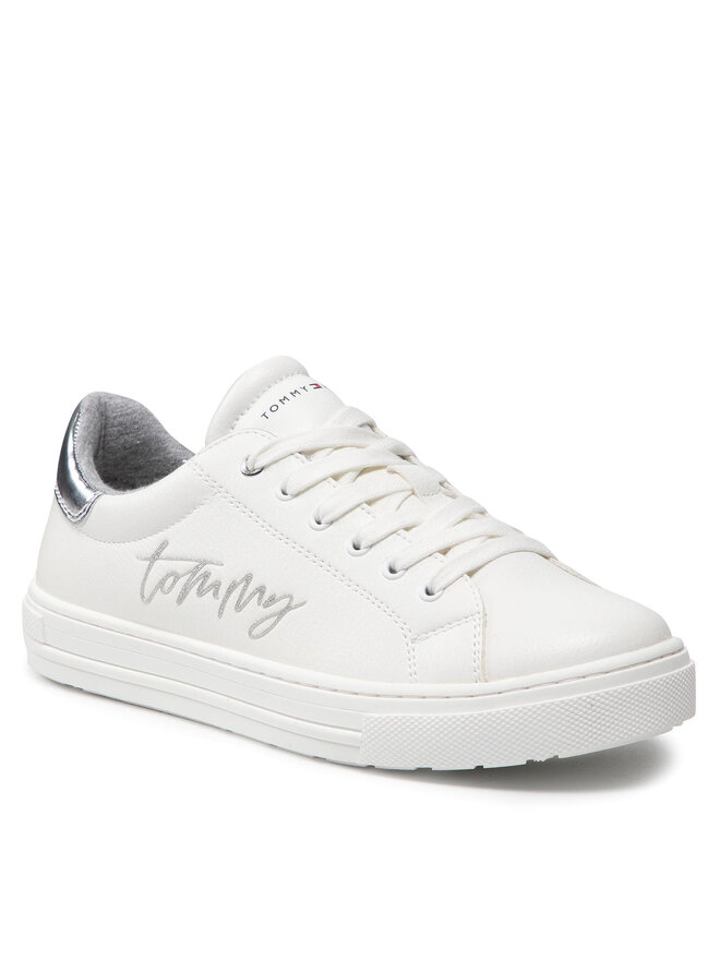 Tommy Hilfiger Αθλητικά Tommy Hilfiger Low Cut Lace-Up Sneaker T3A4-31163-1190 Λευκό