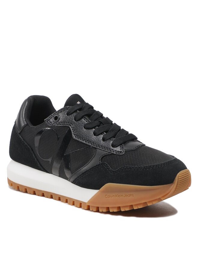 Calvin Klein Jeans Снікерcи Calvin Klein Jeans Toothy Runner Bold Mono W YW0YW00884 Чорний