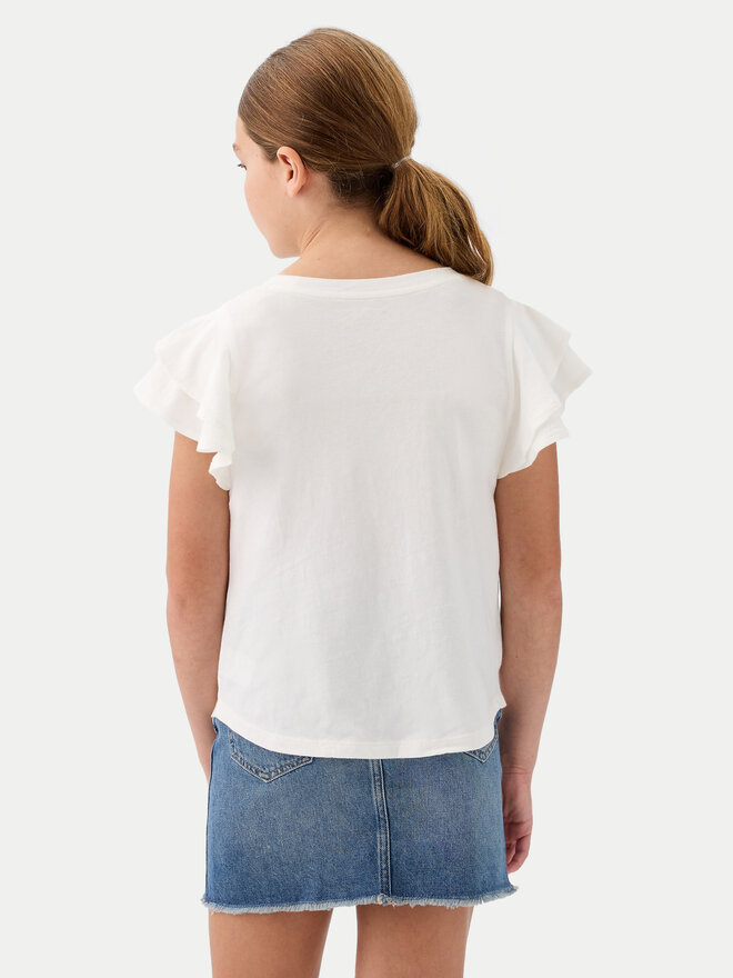 Gap Gap Marškinėliai 883254 Balta Regular Fit