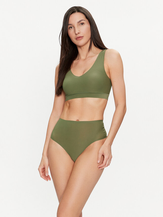 Chantelle Chantelle Бразильські труси з високою талією Soft Stretch C10690 Зелений