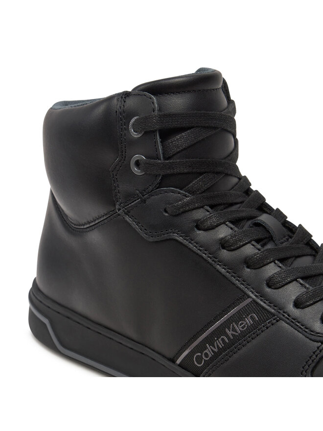 Calvin Klein Sneakers Calvin Klein High Top Lace Up Logo HM0HM01492 Nero