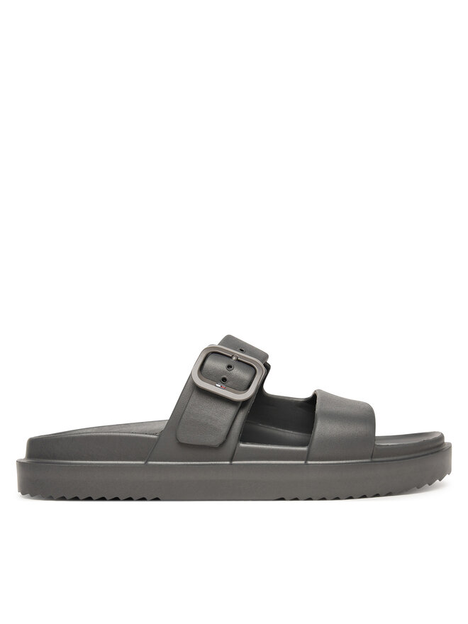 Tommy Hilfiger Pantoletten Tommy Hilfiger Double Strap FW0FW09114 Grau