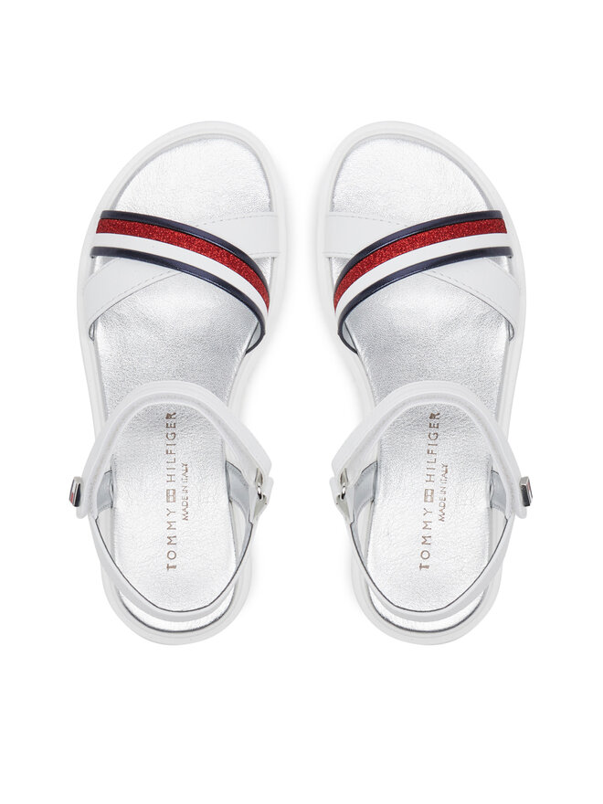 Tommy Hilfiger Sandalen Tommy Hilfiger Sandal T4A2-33799-0273 S Weiß