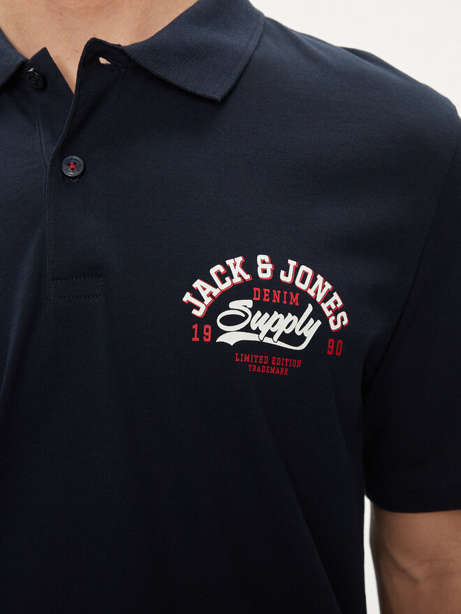 Jack&Jones Jack&Jones Pólóing Logo 12246692 Sötétkék Standard Fit