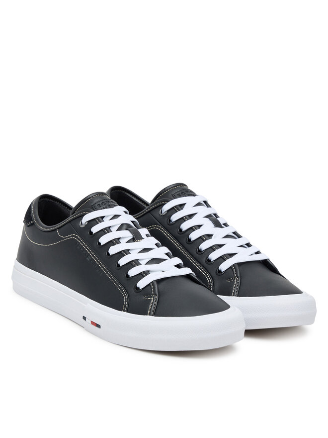 Tommy Hilfiger Tenisówki Tommy Hilfiger Th Hi Vulc Street Stitch FM0FM05645 Czarny
