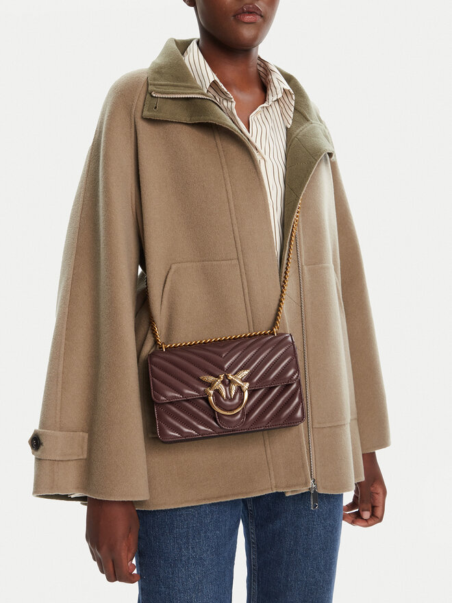 PINKO Táska PINKO Love One Mini Dc AI 25-26 PLTT 100074 A0GK Bordó