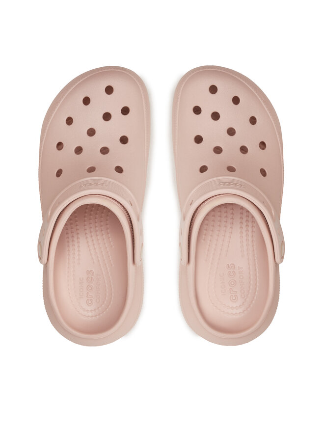 Crocs Şlapi Crocs Classic Crush Clog 207521 Roz