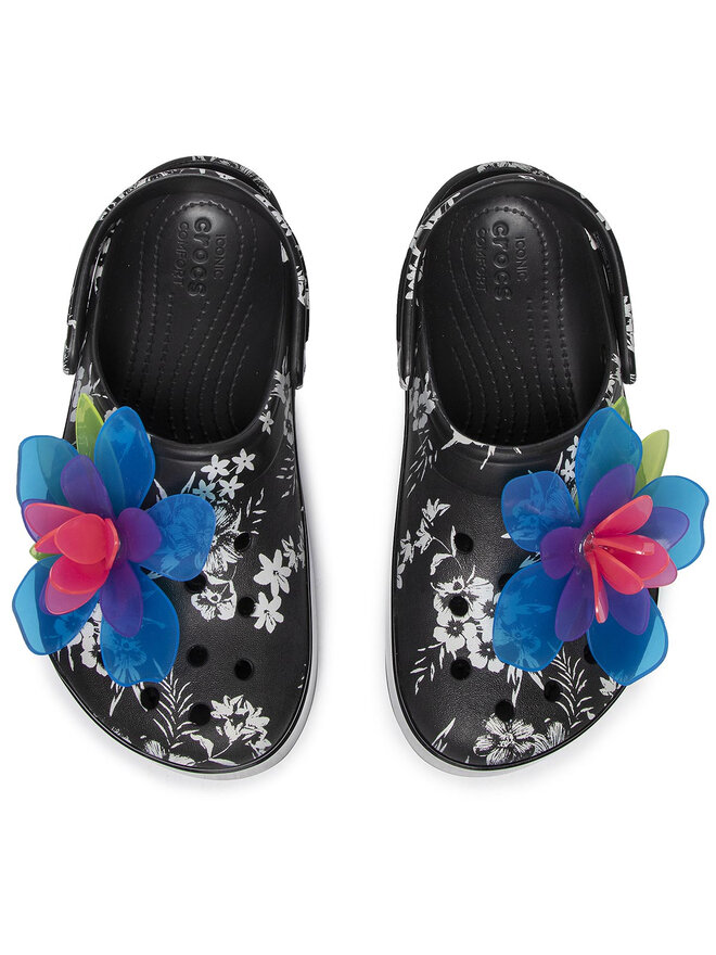 Шльопанці Crocs Cb Platform Hyper Tropic Clog 205853 Чорний