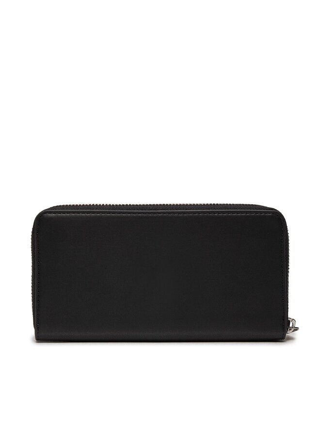 Tommy Jeans Cartera grande para mujer Tommy Jeans Tjw City-Wide Large Za AW0AW15941 Negro