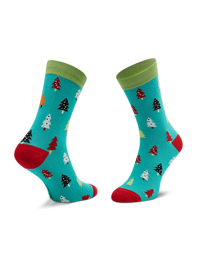 Dots Socks Visoke nogavice Unisex Dots Socks SX-475-Z Zelena