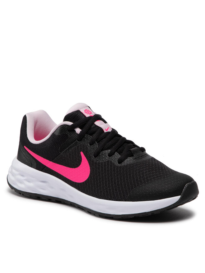 Nike Tenisice za trčanje Nike Revolution 6 Nn (GS) DD1096 007 Crna
