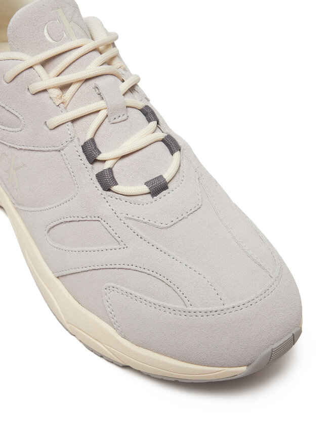 Calvin Klein Jeans Сникърси Calvin Klein Jeans Retro Tennis Low Mg Mix Media YM0YM01171 Сив