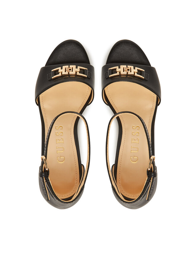 Guess Sandały Guess FLJSET LEA03 Czarny