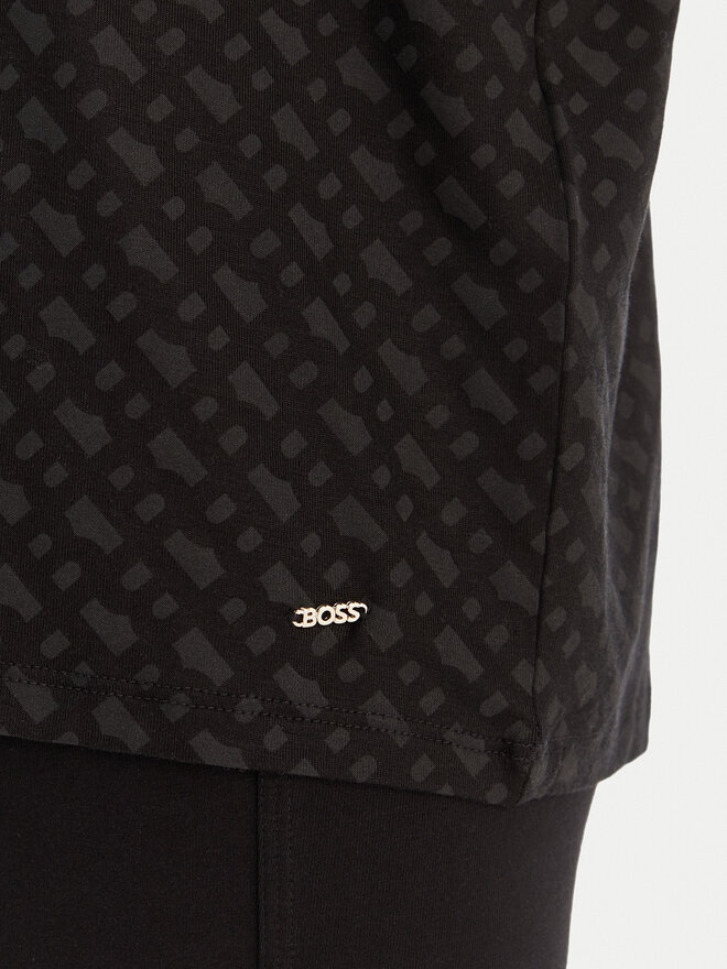BOSS BOSS Pyjama-Bluse B Logo 50550693 Schwarz Relaxed Fit
