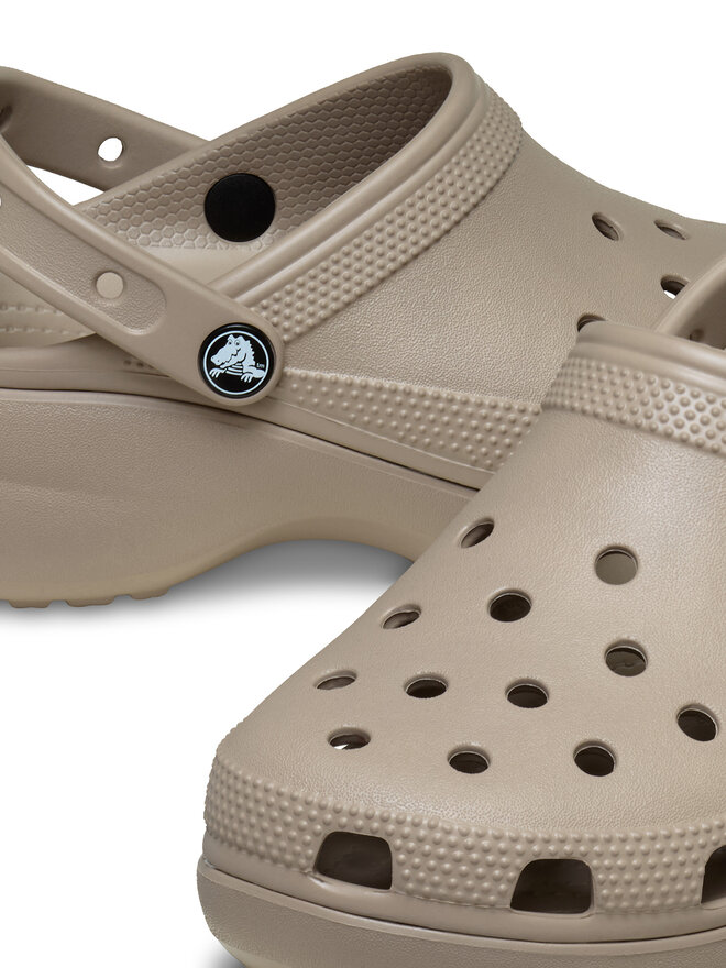 Crocs Pantoletten Crocs Classic Platform Clog 206750 Beige