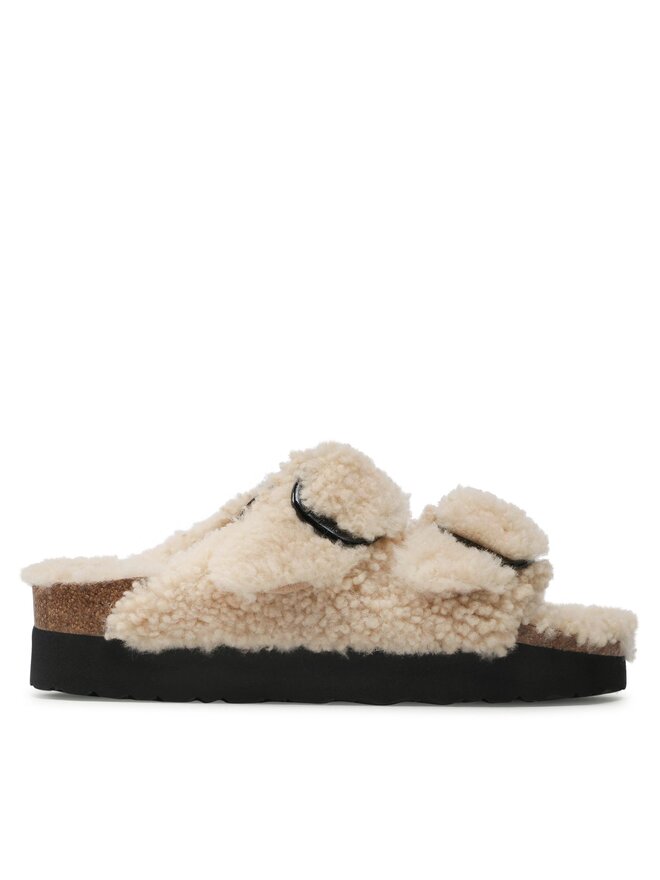 Birkenstock Iešļūcenes Birkenstock Arizona Big Buckle Shearling 1017642 Bēšs