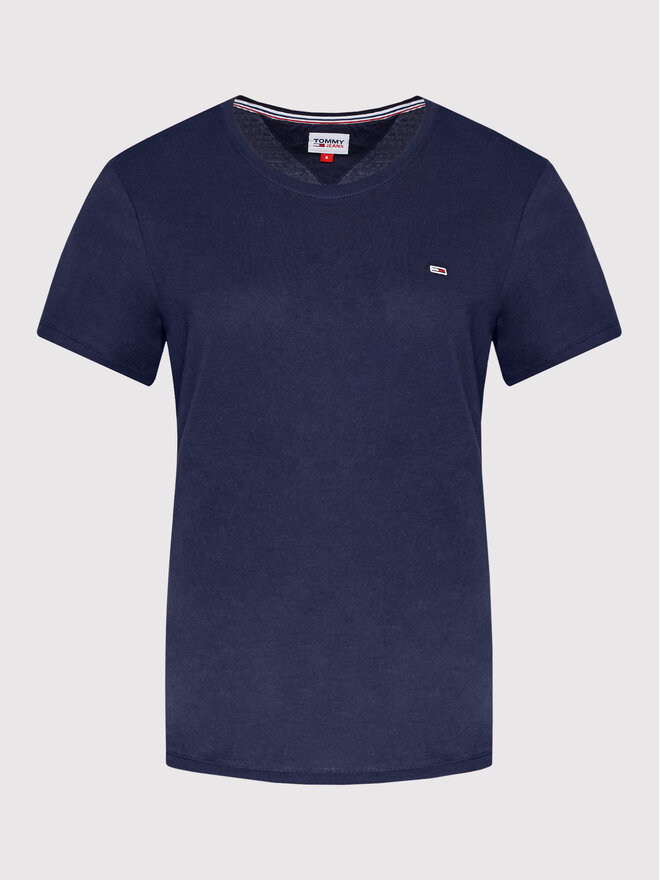 Tommy Jeans Tommy Jeans Marškinėliai Tjw Jersey DW0DW09198 Tamsiai mėlyna Regular Fit