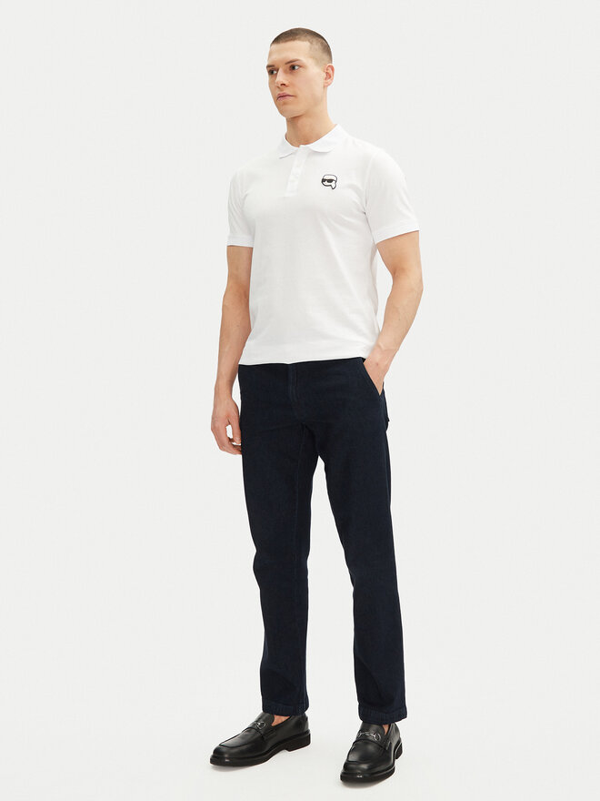 KARL LAGERFELD KARL LAGERFELD Polo 745710 500224 Λευκό Regular Fit