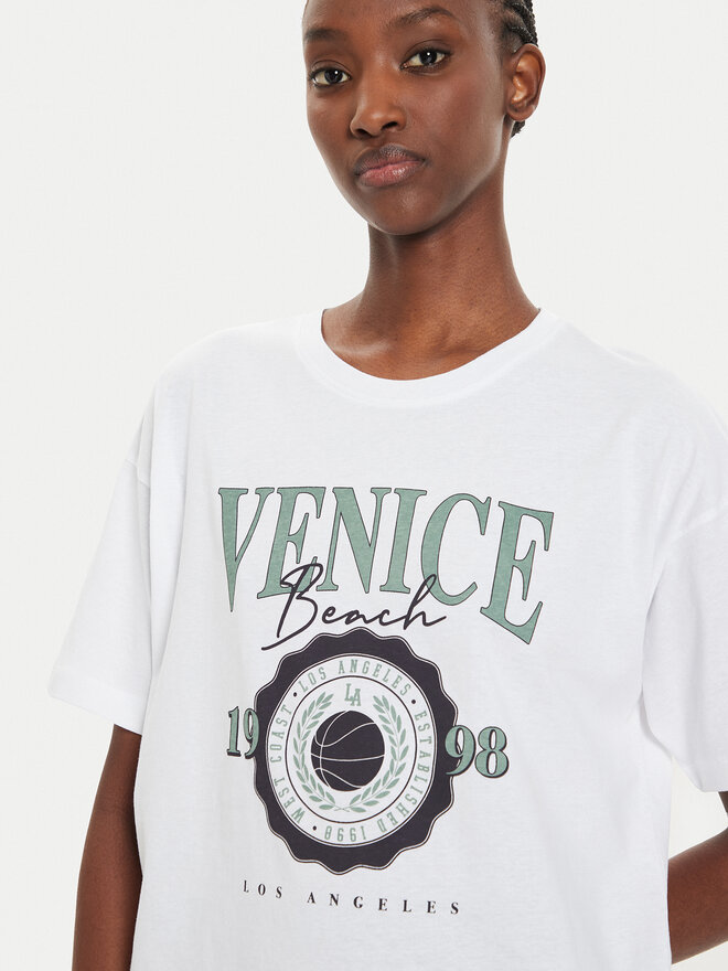 Brave Soul Brave Soul T-shirt LTS-568ARIA Écru Oversize
