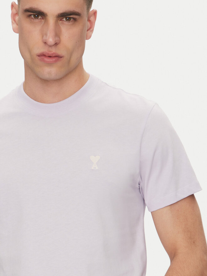AMI PARIS AMI PARIS Camiseta HTS060.724 Violeta Regular Fit