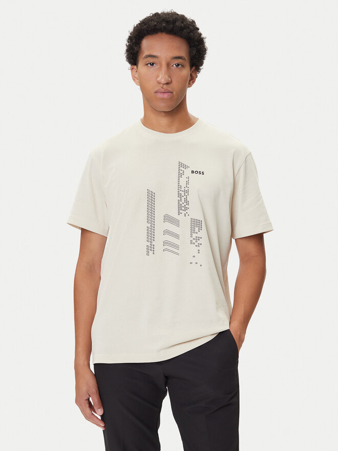 BOSS BOSS Camiseta GRX Zone 50552184 Beis Relaxed Fit