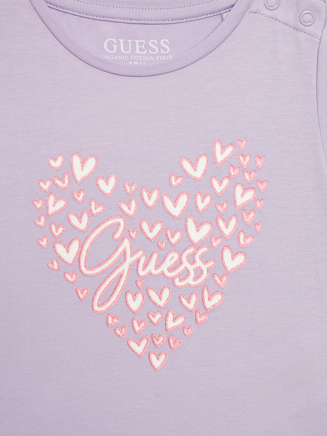 Guess Guess Marškinėliai A4GI01 K6YW4 Violetinė Regular Fit