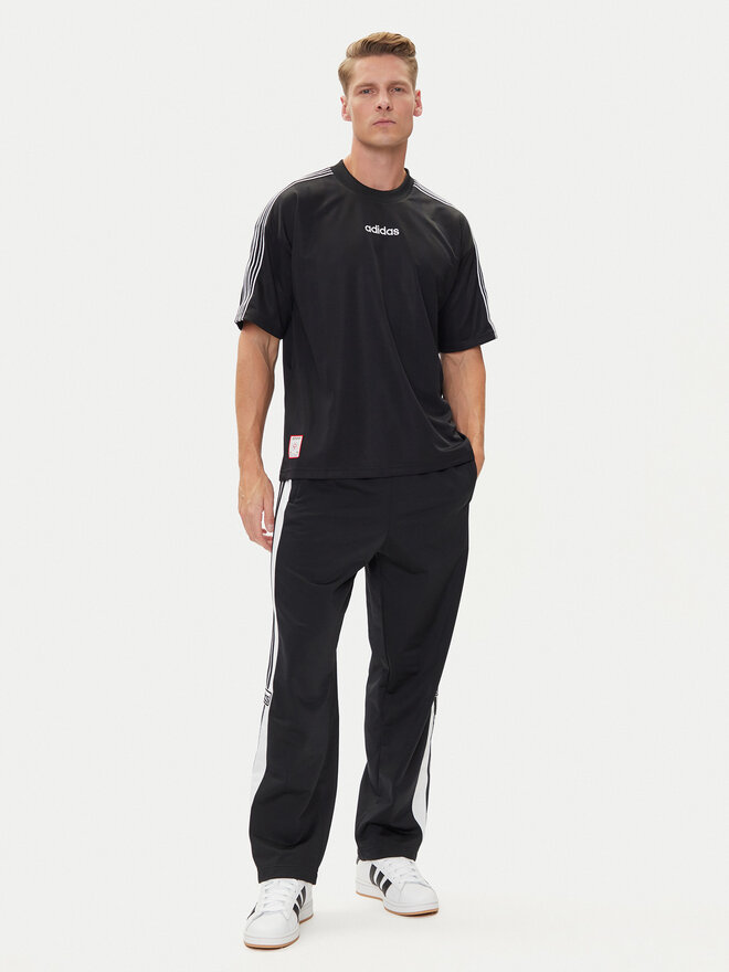 adidas adidas Футболка 90s Stripe JX3068 Чорний Regular Fit