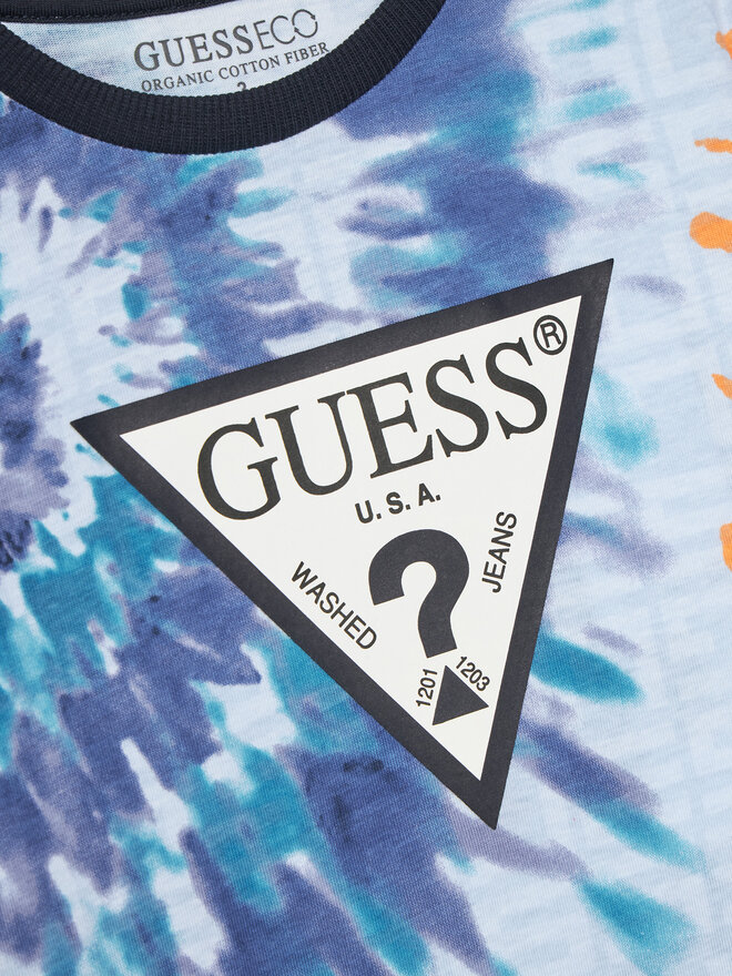 Guess Guess Marškinėliai N5GI07 K8HM4 Mėlyna Regular Fit