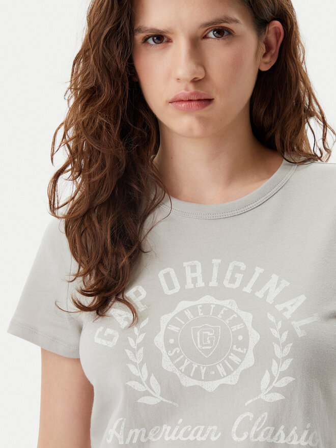 Gap Gap Marškinėliai 723653-08 Smėlio Regular Fit