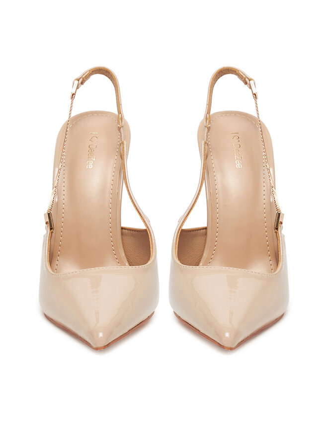 DeeZee High Heels DeeZee Q96229-5 Beige