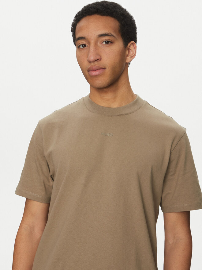 HUGO HUGO T-Shirt Dapolino 50488330 Braun Relaxed Fit
